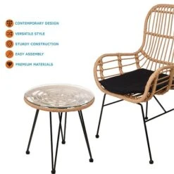 Idooka Rattan Bistro Set -Plants Sale X67000030.KeyFeatures