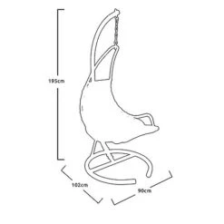 Idooka Hanging Lounger Chair -Plants Sale X80000011.Silhouette