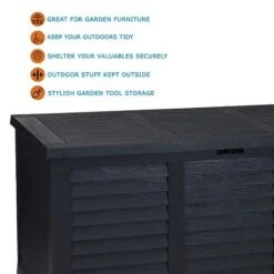 Idooka 362L Black Storage Box -Plants Sale Y54400890 550405.KeyFeatures