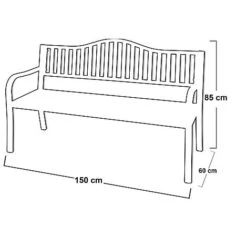 Idooka Folding Black Bench 13 Idooka Folding Black Bench -Plants Sale YA3000040.Silhouette