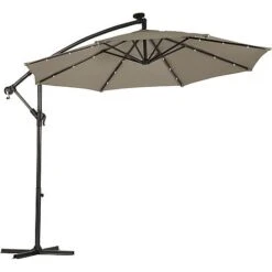 Solar LED Cantilever Parasol -Plants Sale g0588 18