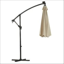 Solar LED Cantilever Parasol -Plants Sale g0588 8