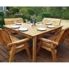 8 Seater Square Table Set With 4 X Benches -Plants Sale hb81
