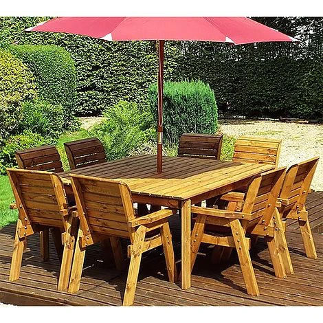 8 Seater Square Table Set With 8 X Chairs 4 8 Seater Square Table Set With 8 X Chairs - Image 2