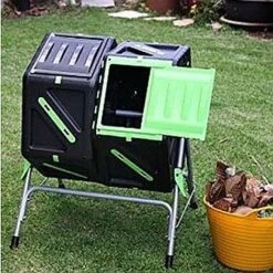 Tumbling Dual Composter - 2 Cell X 70L -Plants Sale tumbling composter