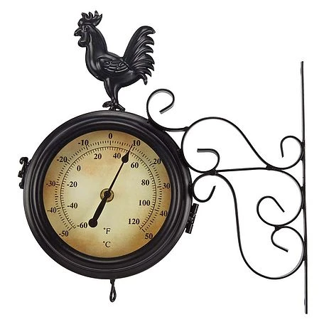 Wall Mounted Metal Rooster Clock 4 Wall Mounted Metal Rooster Clock - Image 2