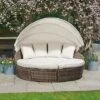 Rattan Day Bed With Table - 180cm -Plants Sale z G3869 1